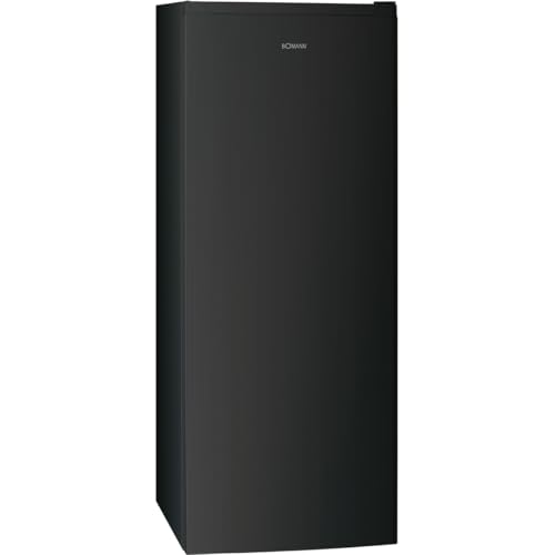 Bomann® Gefrierschrank Nofrost freistehender Tiefkühlschrank 161 L | Total No Frost - nie wieder abtauen - Schnellgefrierfunktion u. MultiAirflow-System | Türanschlag wechselbar | GS 7343 dark inox von Bomann