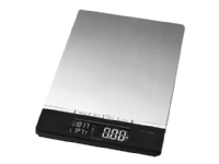 Bomann KW 1421 CB, Elektronische Küchenwaage, 5 kg, 1 g, Grau, Edelstahl, Metall von Bomann
