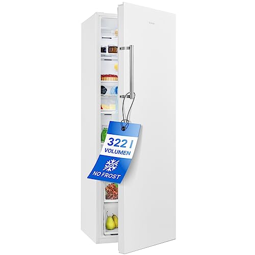 Bomann Kühlschrank ohne Gefrierfach 322L | 172cm Kühlschrank | mit Schnellkühlfunktion und MultiAirflow für gleichmäßige Kühlung | Getränkekühlschrank 5 Ablagen | Türanschlag wechselbar | VS 7345 ws von Bomann