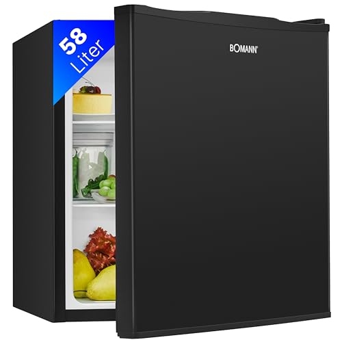 Bomann Mini Kühlschrank mit 58 Liter Nutzinhalt | Kühlschrank klein mit 2 herausnehmbaren Glasablagen | Mini Fridge mit stufenloser Temperaturregelung u. wechselbarem Türanschlag | KB 7347 schwarz Bomann Mini Kühlschrank mit 58 Liter Nutzinhalt | Kühlschrank klein mit 2 herausnehmbaren Glasablagen | Mini Fridge mit stufenloser Temperaturregelung u. wechselbarem Türanschlag | KB 7347 schwarz von Bomann