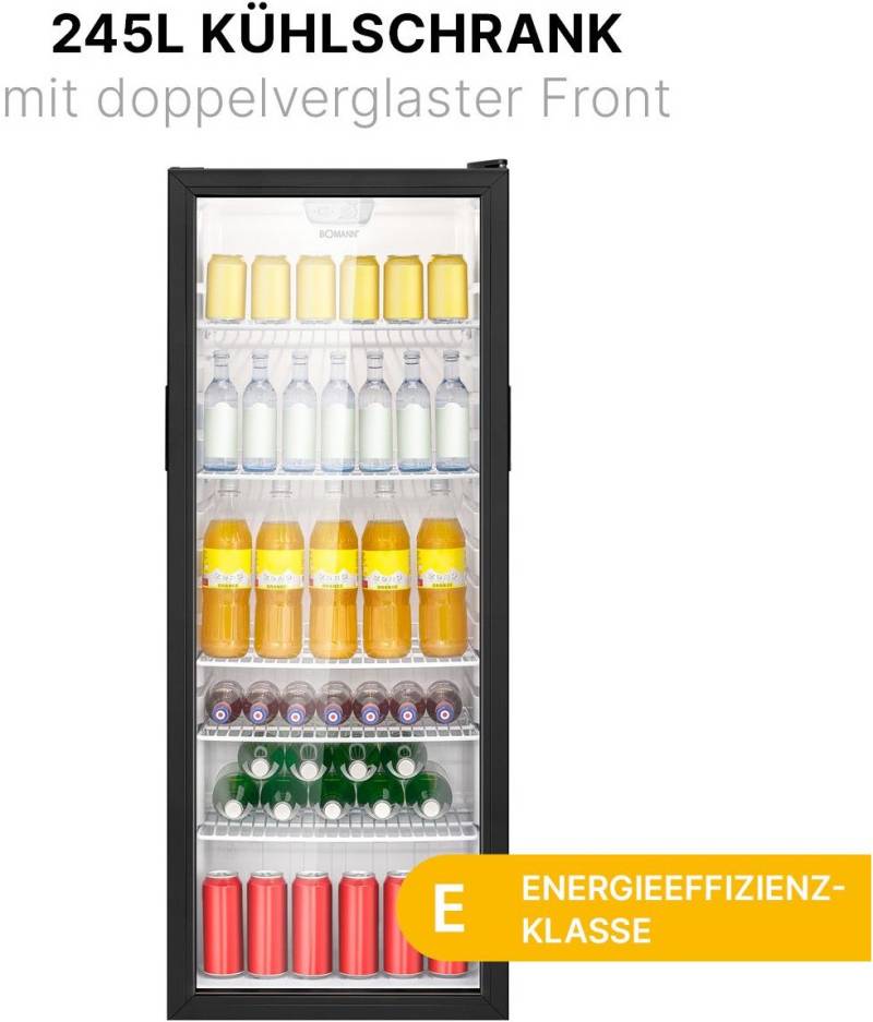 KSG 7289 Standkühlschrank schwarz / E von Bomann