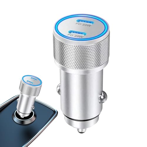 Bomefoi Autoladegerät USB C | PD Adapter Für Telefon | Aluminiumlegierung Doppelport Elektronik Zubehör Für Handy Tablet Kamera Kopfhörer GPS Geräte Bomefoi Autoladegerät USB C | PD Adapter Für Telefon | Aluminiumlegierung Doppelport Elektronik Zubehör Für Handy Tablet Kamera Kopfhörer GPS Geräte von Bomefoi