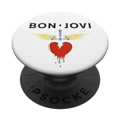 Offizieller Bon Jovi Herzdolch PopSockets mit austauschbarem PopGrip von Bon Jovi
