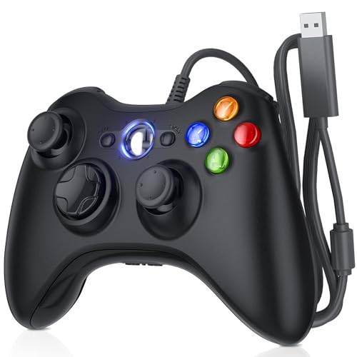 Wireless controllerWired Controller fürPortable, 15,6 Zoll Tragbarer, 1920 X 1080 HD IPS Bildschirm, mit und USB C Controller mit Dual Vibration Gamepad Joystick für Xbox 360/PC Windows 7/8/10 für Computer/Mobiltelefon von Bonadget