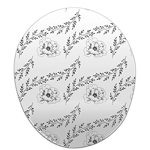 Bonamaison, Ergonomisches Mauspad mit Handgelenkauflage, Digital Bedruckt Mauspad Anti-Sehnenscheide Probleme, rutschfeste Unterseite, für Büro und Zuhause, Größe: 20x23 cm von Bonamaison