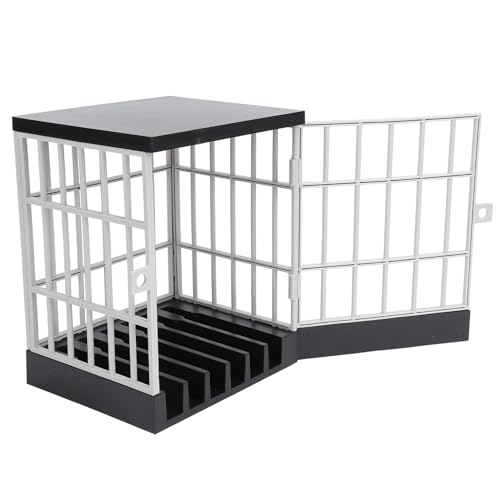 Bonbela Handy-Gefängnis-Schließbox, Kunststoff, Handy-Gefängnis, Abschließbarer Käfig für Klassenzimmer, Familienzeit, Party, Lustiges (Schwarzgrau) von Bonbela