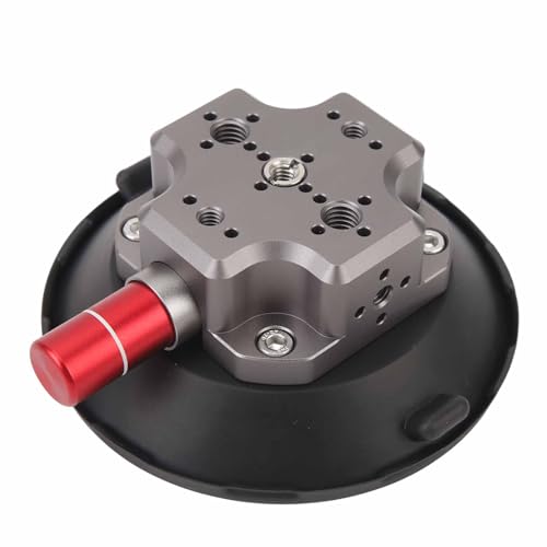 Bonbela Saugnapf-Kamerahalterung, 4,7 Zoll, Aluminiumlegierung, Silikon, Kamera-Metall-Autohalterung mit 1/4 3/8 Zoll Schraubenloch für Action-Kamera, SLR Bonbela Saugnapf-Kamerahalterung, 4,7 Zoll, Aluminiumlegierung, Silikon, Kamera-Metall-Autohalterung mit 1/4 3/8 Zoll Schraubenloch für Action-Kamera, SLR von Bonbela