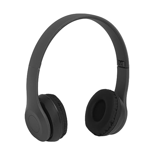 Drahtloses Headset -Kopfhörer-Faltbares Design 32 GB MP3 Support 400mAh Batterie 4-6 Stunden Playtime Premium Plastikschale für Musikliebhaber (Schwarz) von Bonbela