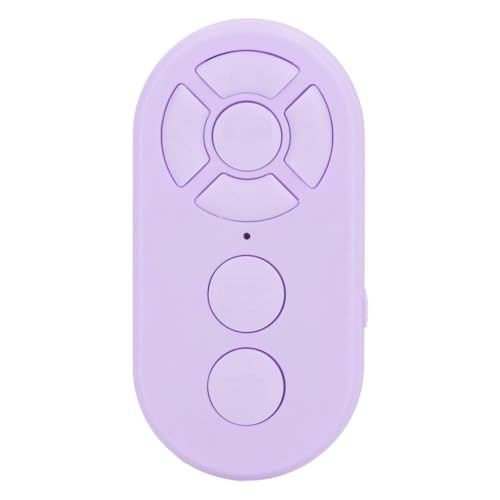 Fernbedienungs-Selfie-Schaltfläche Shutter Clicker Typ C Wiederaufladbar 10m Reichweite für Videoaufzeichnungsfoto mit Schnellem Vorwärts-Rückspiel-Anti-Slip-Design (Lila) von Bonbela