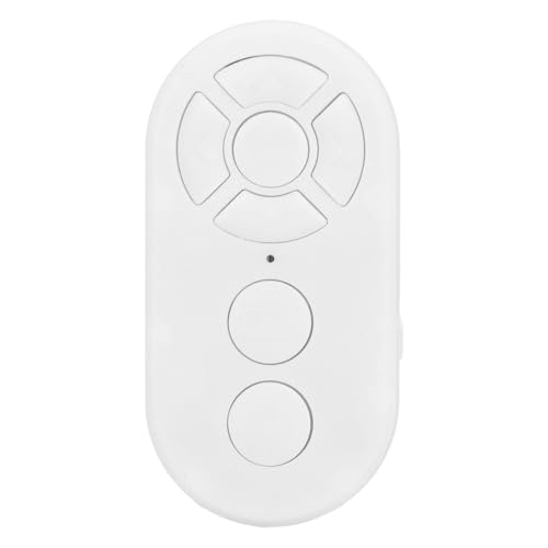 Fernbedienungs-Selfie-Schaltfläche Shutter Clicker Typ C Wiederaufladbar 10m Reichweite für Videoaufzeichnungsfoto mit Schnellem Vorwärts-Rückspiel-Anti-Slip-Design (Weiß) von Bonbela