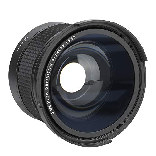 Fisheye-Weitwinkelobjektiv 10 X 10 X 10 52 Mm, 0,35 X Universelles Weitwinkel-Fisheye-Objektiv mit Objektiv-Aufbewahrungstasche SLR-DSLR Fisheye-Weitwinkelobjektiv 10 X 10 X 10 52 Mm, 0,35 X Universelles Weitwinkel-Fisheye-Objektiv mit Objektiv-Aufbewahrungstasche SLR-DSLR von Bonbela