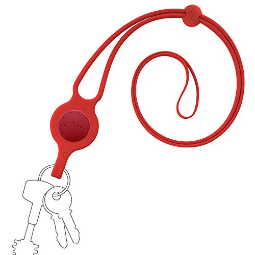 Bone】Silikon Schlüsselband Handschlaufe, Mehrzweck Umhängeband für Schlüssel, Kamera, Handy, Geldbörse, Ausweishalter - Rot von Bone