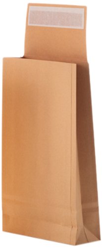 Faltentasche mit Klotzboden C4 (324x229x40mm) haftklebend braun 130g 250 Stück von Bong GmbH