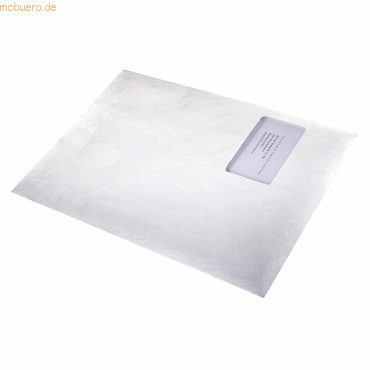 Bong Tyvek Versandtasche 00067176 C4 55g mit Fenster haftklebend weiß Bong Tyvek Versandtasche 00067176 C4 55g mit Fenster haftklebend weiß von Bong