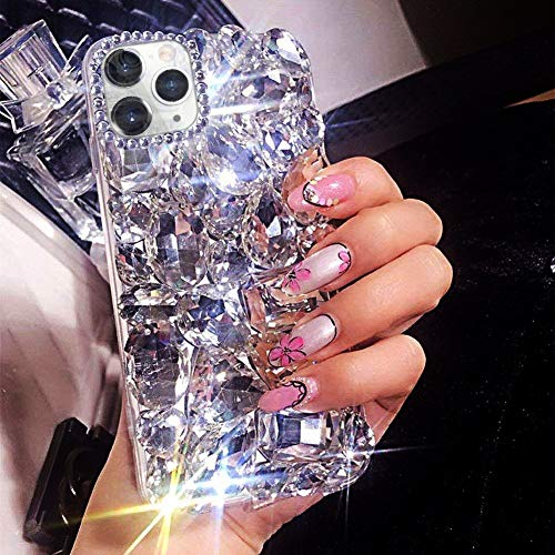 Bonitec Glitzer Hülle für iPhone 14 Pro Max, Silikon Schutzhülle mit Kristall Strass Diamant Bumper, Transparent, Glitzernd, für Frauen Bonitec Glitzer Hülle für iPhone 14 Pro Max, Silikon Schutzhülle mit Kristall Strass Diamant Bumper, Transparent, Glitzernd, für Frauen von Bonitec