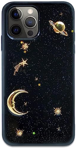 Bonitec Hülle für iPhone 15 Pro Max Hülle Bling Planet Glitzer mit Weltraum Funkeln Mond Stern Universum Flexibel Weich TPU Schutz Stoßfest Schutzhüllen Cover Gold Bonitec Hülle für iPhone 15 Pro Max Hülle Bling Planet Glitzer mit Weltraum Funkeln Mond Stern Universum Flexibel Weich TPU Schutz Stoßfest Schutzhüllen Cover Gold von Bonitec