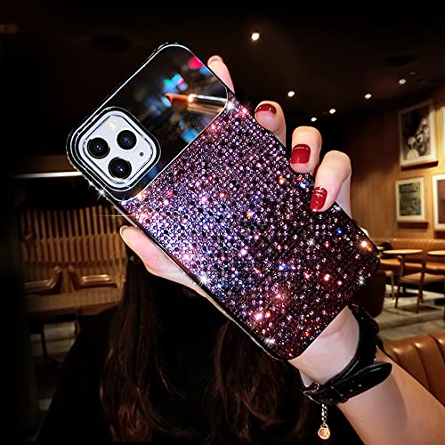 Bonitec Schutzhülle für iPhone 15 Pro Max, Spiegelhülle, Glitzer, für Damen, Mädchen, glitzernd, luxuriös, Farbverlauf, Glitzer, Strass, stoßfest, Schutzhülle für iPhone 15 Pro Max, Rosa Bonitec Schutzhülle für iPhone 15 Pro Max, Spiegelhülle, Glitzer, für Damen, Mädchen, glitzernd, luxuriös, Farbverlauf, Glitzer, Strass, stoßfest, Schutzhülle für iPhone 15 Pro Max, Rosa von Bonitec