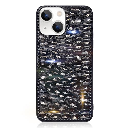 Bonitec Kompatibel mit iPhone 15 Hülle für Frauen Mädchen 3D Glitzer Sparkle Bling Hülle Luxus Glänzende Kristall Strass Diamant Bumper Schwarze Edelsteine Niedliche Glitzer Hülle für iPhone 15, Bonitec Kompatibel mit iPhone 15 Hülle für Frauen Mädchen 3D Glitzer Sparkle Bling Hülle Luxus Glänzende Kristall Strass Diamant Bumper Schwarze Edelsteine Niedliche Glitzer Hülle für iPhone 15, von Bonitec