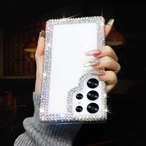 Bonitec für Samsung Galaxy S24 Ultra Hülle für Frauen Mädchen 3D Glitzer Sparkle Bling Hülle Luxus Glänzend Kristall Strass Diamant Bumper Klar Schutzhülle für Galaxy S24 Ultra Bonitec für Samsung Galaxy S24 Ultra Hülle für Frauen Mädchen 3D Glitzer Sparkle Bling Hülle Luxus Glänzend Kristall Strass Diamant Bumper Klar Schutzhülle für Galaxy S24 Ultra von Bonitec