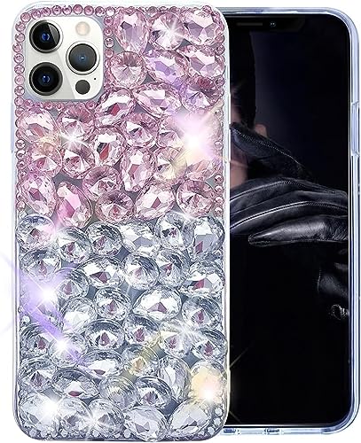 Bonitec Schutzhülle kompatibel mit iPhone 15 Pro Max Hülle Bling für Frauen, Bling Sparkle Glitzer Strass Girly Hülle, 3D Luxus Diamanten Handyhülle Rose Bonitec Schutzhülle kompatibel mit iPhone 15 Pro Max Hülle Bling für Frauen, Bling Sparkle Glitzer Strass Girly Hülle, 3D Luxus Diamanten Handyhülle Rose von Bonitec