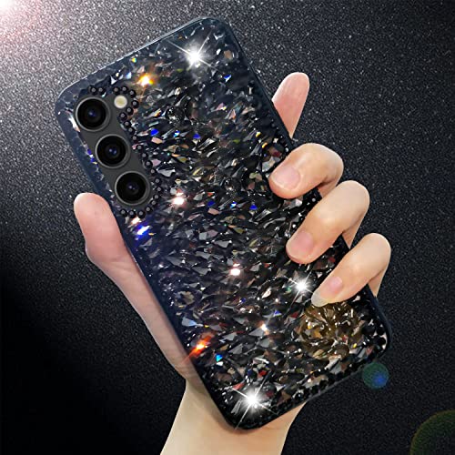 Bonitec für Samsung Galaxy S23 Plus Hülle Bling Sparkle 3D Glitzer Hülle für Frauen Mädchen Luxus Glänzend Kristall Strass Diamant Bumper Clear Gems Cute Protective Glitter Case für S23 Plus, Schwarz Bonitec für Samsung Galaxy S23 Plus Hülle Bling Sparkle 3D Glitzer Hülle für Frauen Mädchen Luxus Glänzend Kristall Strass Diamant Bumper Clear Gems Cute Protective Glitter Case für S23 Plus, Schwarz von Bonitec