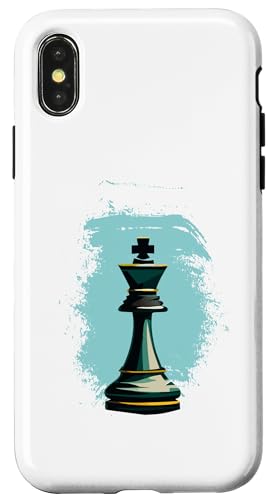 Hülle für iPhone X/XS Schach König Figur Schachspieler von Bonito Fracaso