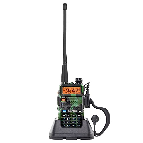 Bonnlo BAOFENG Zweiwege Walkie Talkie USB BF-UV5R 5.00W 1800mAh, Funkgerät mit integriertem USB-Ladekabel & Kopfhörer, Walkie Talkie Erwachsene mit großer Reichweite, 1 Stük, in Tarnfarbe Bonnlo BAOFENG Zweiwege Walkie Talkie USB BF-UV5R 5.00W 1800mAh, Funkgerät mit integriertem USB-Ladekabel & Kopfhörer, Walkie Talkie Erwachsene mit großer Reichweite, 1 Stük, in Tarnfarbe von Bonnlo