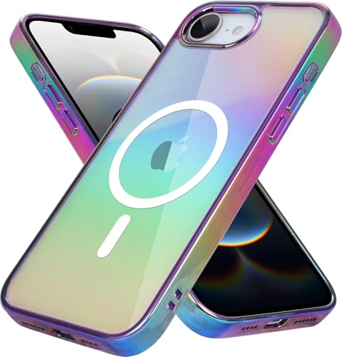Bonoma Magnetische Schutzhülle für iPhone 16e, unterstützt Magsafe: Glitzernder, schillernder, fluoreszierender Kristall-Kameraschutz, stoßfeste Kantenabdeckung, Violett Bonoma Magnetische Schutzhülle für iPhone 16e, unterstützt Magsafe: Glitzernder, schillernder, fluoreszierender Kristall-Kameraschutz, stoßfeste Kantenabdeckung, Violett von Bonoma