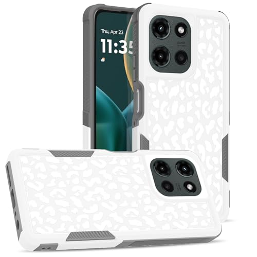 Bonoma Schutzhülle für Moto G 5G 2025, Leopardenmuster, strapazierfähig, stoßfest, niedlicher weißer Leopardenmuster Bonoma Schutzhülle für Moto G 5G 2025, Leopardenmuster, strapazierfähig, stoßfest, niedlicher weißer Leopardenmuster von Bonoma