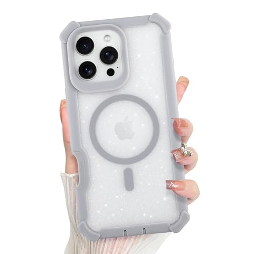 Bonoma Schutzhülle für iPhone 16 Pro Max, glitzernde Glitzer-Rückseite, magnetische Unterstützung für MagSafe, stoßfeste Abdeckung, Kristall und Ecken, hochbelastbarer Schutz für Mädchen und Frauen Bonoma Schutzhülle für iPhone 16 Pro Max, glitzernde Glitzer-Rückseite, magnetische Unterstützung für MagSafe, stoßfeste Abdeckung, Kristall und Ecken, hochbelastbarer Schutz für Mädchen und Frauen von Bonoma