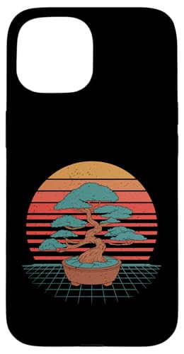 Retro Sunset Bonsai Hülle für iPhone 15 von Bonsai Tree Japanische Geschenke & Kleidung