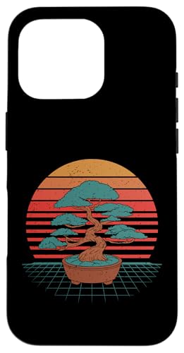Retro Sunset Bonsai Hülle für iPhone 16 Pro von Bonsai Tree Japanische Geschenke & Kleidung