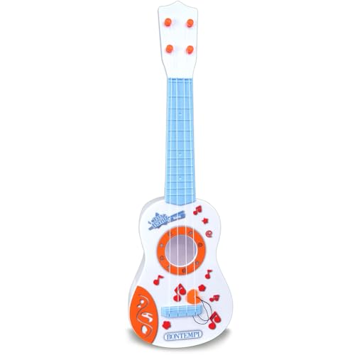 BONTEMPI 20 2225 Born Baby-Gitarre mit 4 Nylon-Seiten, beige von Bontempi