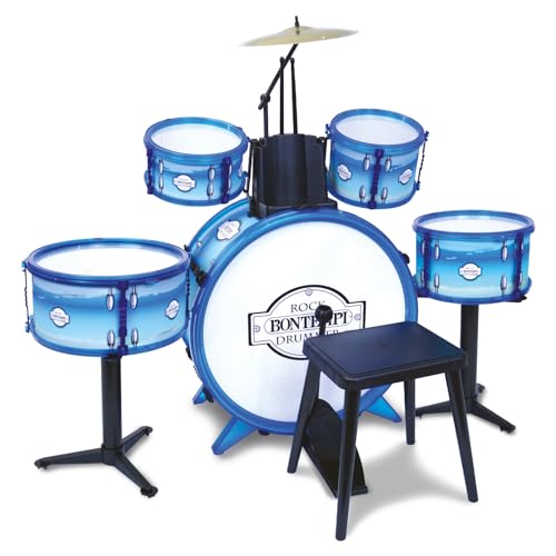 Bontempi – 51 4831 – Akku Rock Drummer 5 Trommeln, 514831, weiß Blau Bontempi – 51 4831 – Akku Rock Drummer 5 Trommeln, 514831, weiß Blau von Bontempi