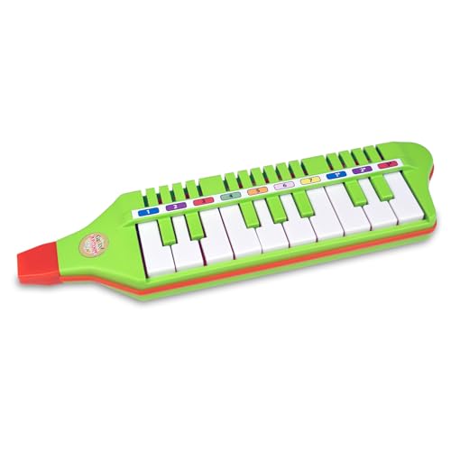 Bontempi | Green Melodica, Blasharmonika mit 10 Tasten (C-E) 310mm, Musikalisches Spielzeug für Kinder ab 3 Jahren von Bontempi