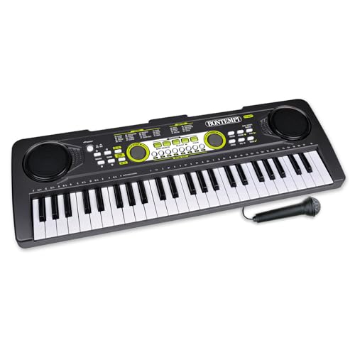 Bontempi | HarmonyKeys Digitale Tastatur mit Mikrofon, Tastatur mit 49 Tasten, 53,4 x 19,1 x 5,9 cm von Bontempi