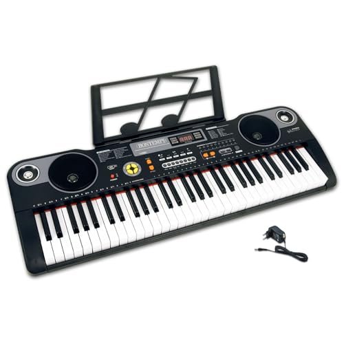 Bontempi | HarmonyKeys - Professionelle Digitaltastatur, 61 Tasten mit USB-Anschluss und Netzwerkadapter für perfekte Harmonie, 860x295x90 mm Bontempi | HarmonyKeys - Professionelle Digitaltastatur, 61 Tasten mit USB-Anschluss und Netzwerkadapter für perfekte Harmonie, 860x295x90 mm von Bontempi