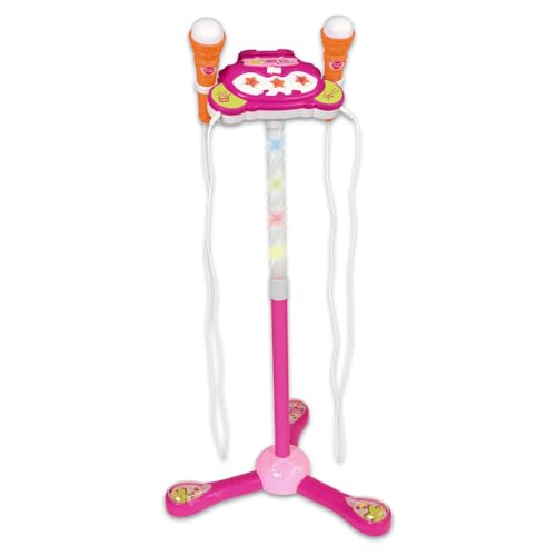 Bontempi - TwinStage Mic-Double Bühnenmikrofon mit MP3-Anschluss für atemberaubende Leistung, Rosa, 360 x 360 x 890 mm, 40 1472, Rosa B Bontempi - TwinStage Mic-Double Bühnenmikrofon mit MP3-Anschluss für atemberaubende Leistung, Rosa, 360 x 360 x 890 mm, 40 1472, Rosa B von Bontempi