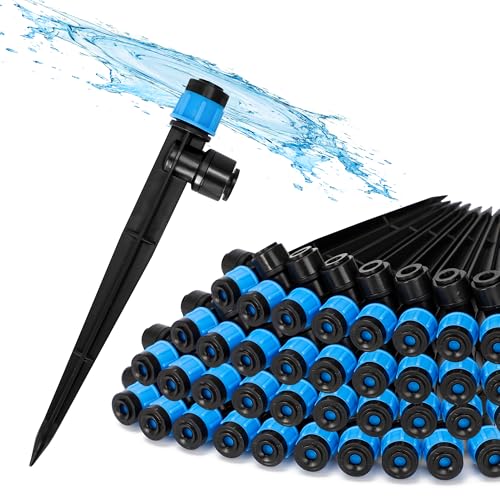 Bonviee 40 Stück Tropfbewässerungsstrahler, 1/4 Zoll Push-to-Connect Bewässerungsstäbe - Einstellbare 360° Wassersparende Gartensprinkler für Topfpflanzen, Rasen, Gemüsebeete Bonviee 40 Stück Tropfbewässerungsstrahler, 1/4 Zoll Push-to-Connect Bewässerungsstäbe - Einstellbare 360° Wassersparende Gartensprinkler für Topfpflanzen, Rasen, Gemüsebeete von Bonviee
