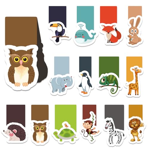 Lesezeichen Magnetisch Kinder magischen Tiere,30 Stück Tier Magnetische Lesezeichen Kinder Tiere Kreativ Page Marker Magnetlesezeichen Schule Magnetlesezeichen Mitbringsel Junge, Mädchen Studenten von Booaee
