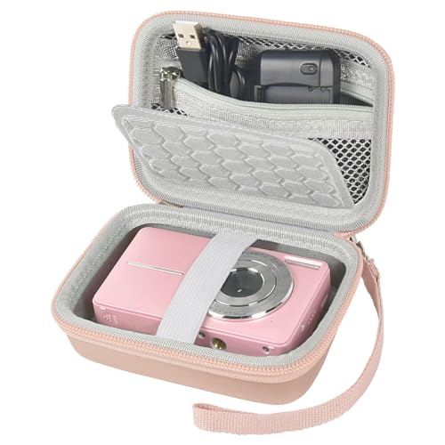 Boobowl Digitalkameratasche für VOXPAN/für DPFIHRGO Digitalkamera, 8X Digital Zoom HD Digitalkamera Fotoapparat 21 MP 1080P HD 2,7 Zoll Foto Kompaktkamera, nur kleine Aufbewahrungsbox (Roségold) von Boobowl