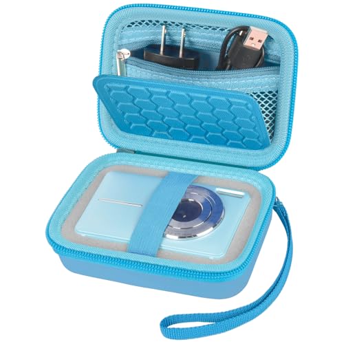 Digitalkameratasche für VOXPAN Digitalkamera für Anfänger, 8X Digital Zoom HD Digitalkamera Fotoapparat 21 MP 1080P HD 2,7 Zoll Foto Kompaktkamera, nur kleine Aufbewahrungsbox (Himmelblau) von Boobowl