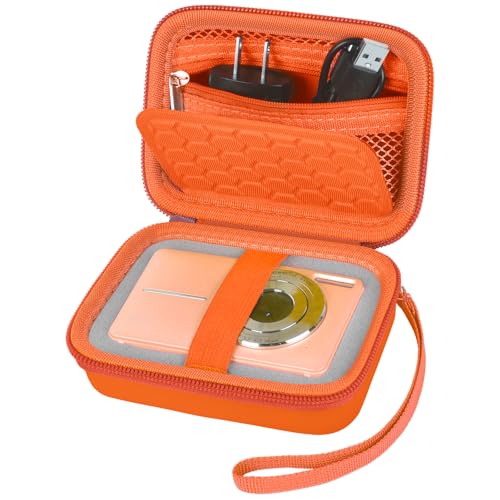 Digitalkameratasche für VOXPAN Digitalkamera für Anfänger, 8X Digital Zoom HD Digitalkamera Fotoapparat 21 MP 1080P HD 2,7 Zoll Foto Kompaktkamera, nur kleine Aufbewahrungsbox (Orange) von Boobowl