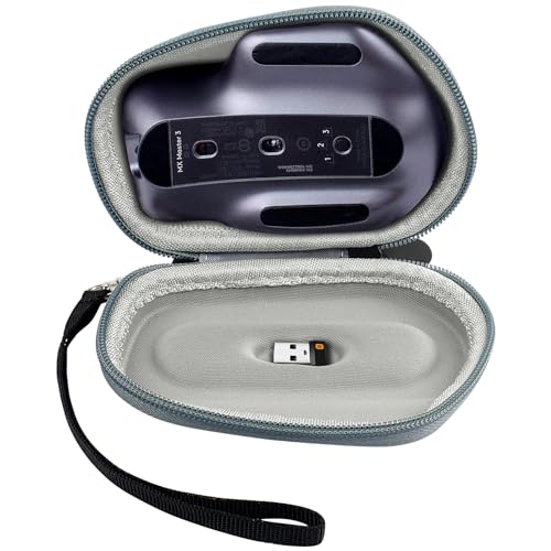 Hülle für Logitech Mx Master 3s/Master 3/Mx Master 2s Maus Kabellos, Tragbare Bluetooth-Maus Aufbewahrungsbox Tasche - Grau von Boobowl