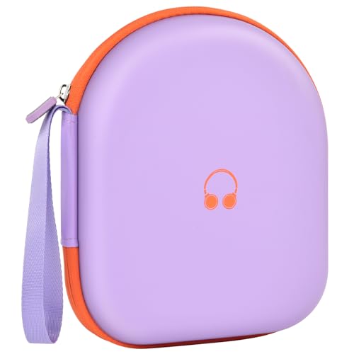 Kopfhörerhülle kompatibel mit JBL Tune 510BT/ für Sony WH-CH520/ 520BT/ T570BT/BK Drahtlose On-Ear Kopfhörer, Kopfhörer Bluetooth Schutztasche zum Laden Kabel- (Nur Box)- Lila von Boobowl