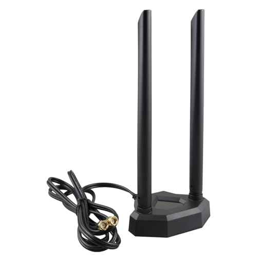 BOOBRIE 2.4GHz/5.8GHz WiFi Bluetooth Antenne OmniDirectional Leistungsstarke Magnetische Basis mit 200cm Verlängerungskabel von Boobrie