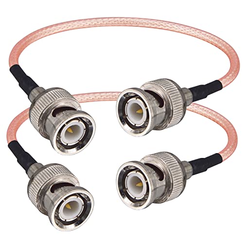 BOOBRIE BNC-Kabel, Stecker auf Stecker, 15 cm, Koaxialkabel, RG316, 50 Ohm, BNC-Stecker auf BNC-Stecker, HD-SDI-Kabel für Video-Signale, CCTV, DVR, Kamera, Amateurantennen-Scanner, tragbar von Boobrie