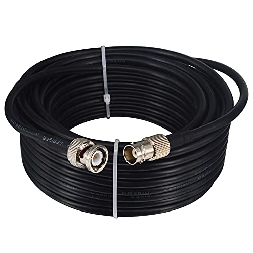 Boobrie Verbessert BNC Stecker BNC Buchse 5M RG58 Koaxialkabel HD Videokabel BNC Männlich zu BNC Weiblich Kabel 50 Ohm Antenne BNC Verlängerung für SDI Zuleitungskabel für CCTV Video von Boobrie