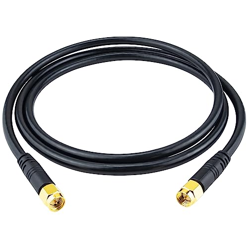 Boobrie SMA Stecker zu SMA Stecker Kabel RG58U 1M SMA Stecker zu Stecker RF Adapterkabel Low Loss SMA Stecker zu Stecker Koaxialkabel für WIFI Antanna/Wireless Router/Netzwerkgeräte (nicht für TV) von Boobrie