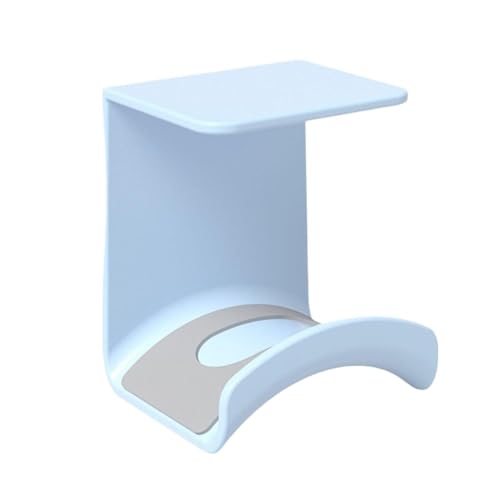 BooeDareno Universeller Kopfhörerständer, selbstklebende Kunststoff-Wandhalterung, Aufhänger unter dem Schreibtisch, Headset-Halterung, Unterstützung für Gaming-Kopfhörer-Halterung (Blau unter dem von BooeDareno